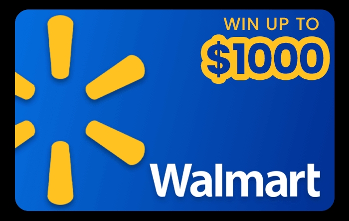 Walmart gift card - Win up to $1000